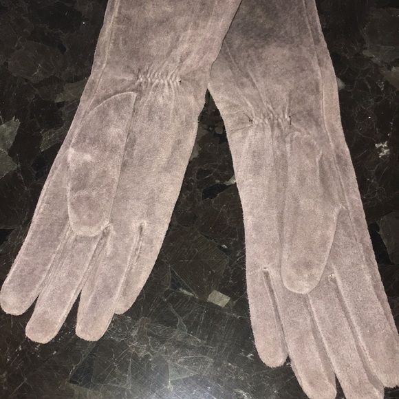 Suede Long Gloves - Picture 3 of 4